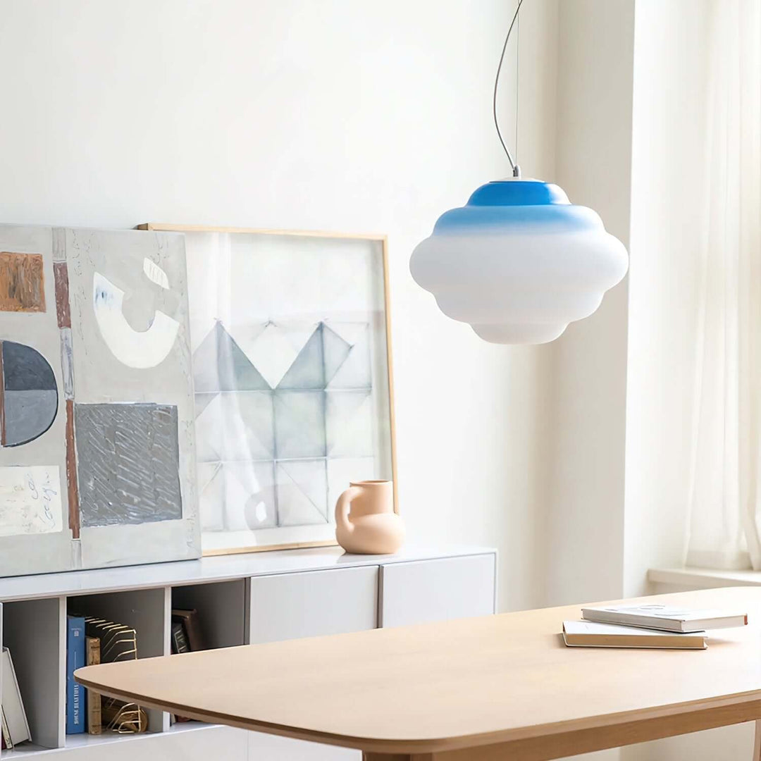 Gradient Sky Cloud Pendel Lampe