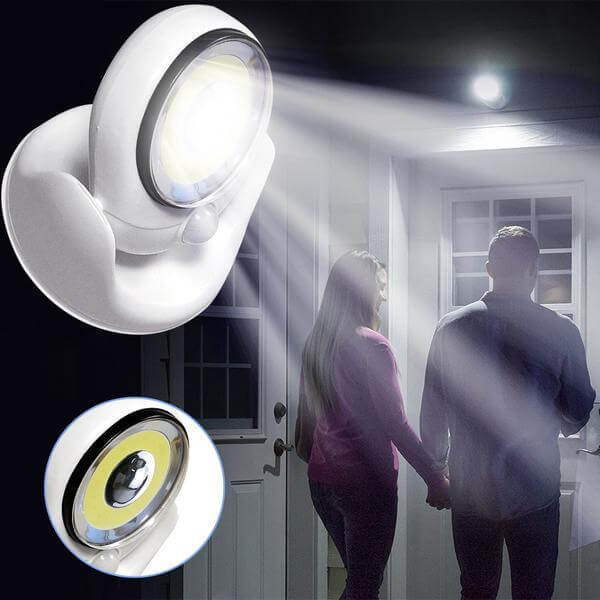LED-lampe med bevægelsessensor, 450 Lumen
