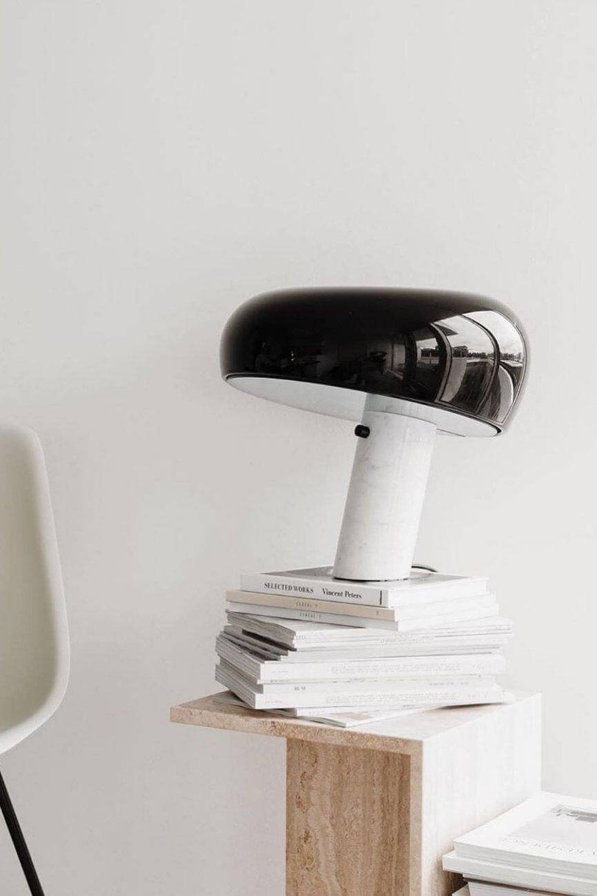 Designer Bordlampe i Marmor