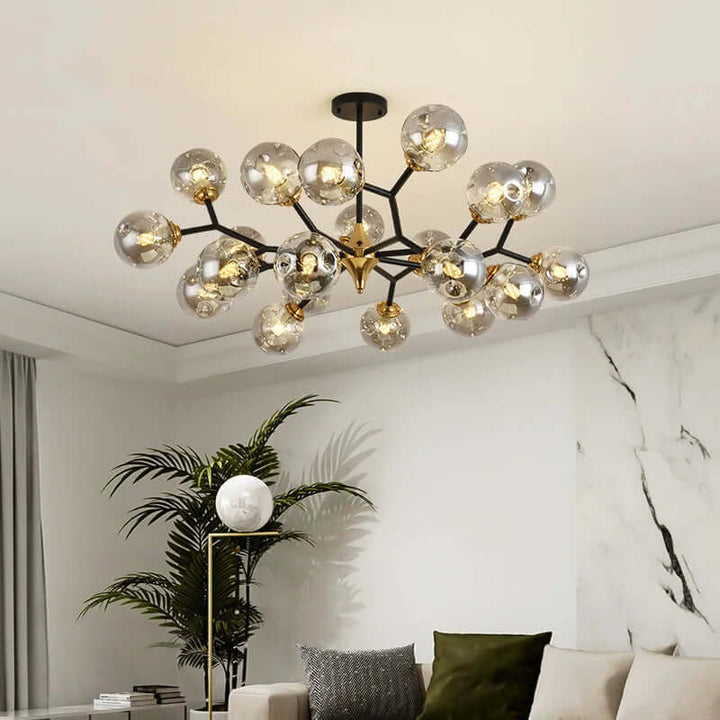 Moderne LED glaskronelysekrone