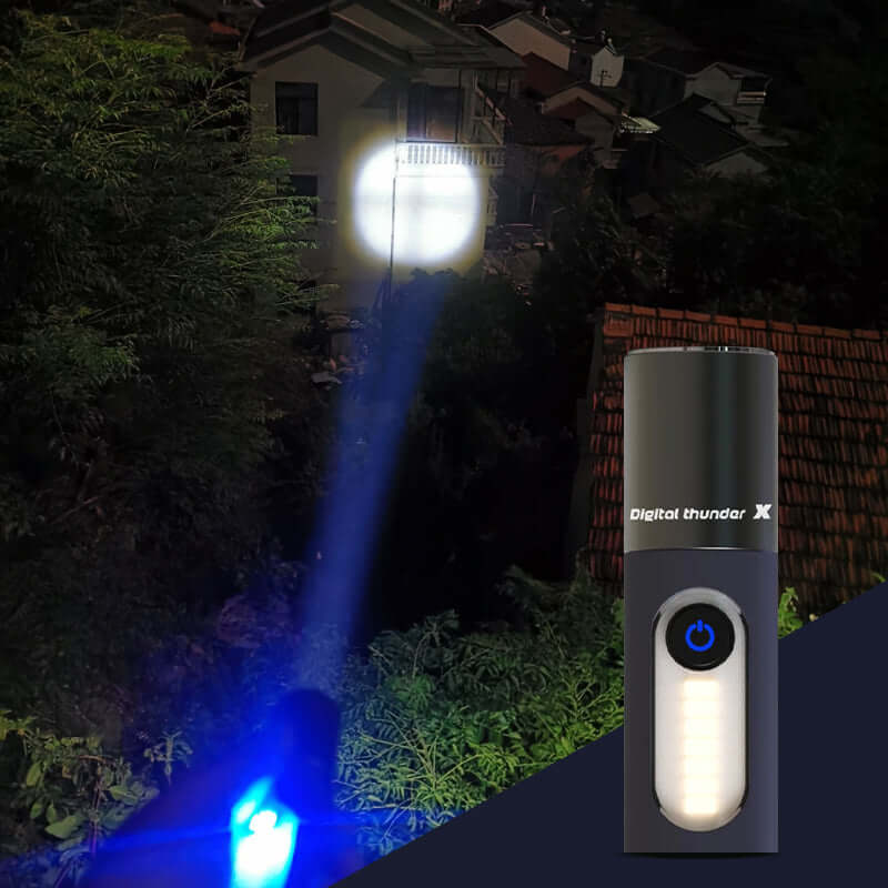 Genopladelig LED Lommelygte, Zoombar