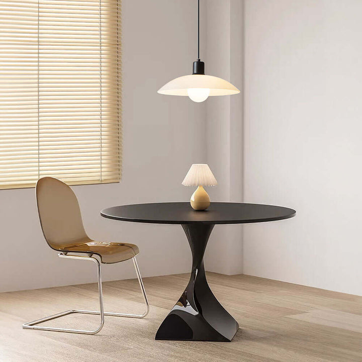 Minimalistisk Pendellampe i Hvidglas