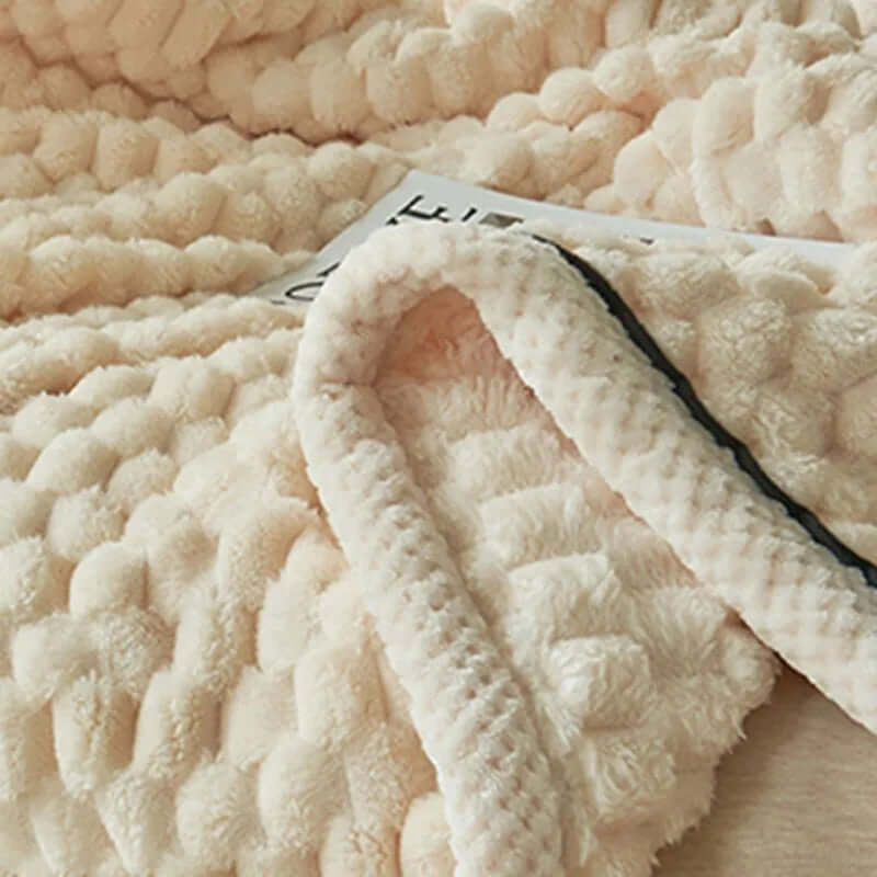 Ultra-blødt og varmt flannel-fleece tæppe