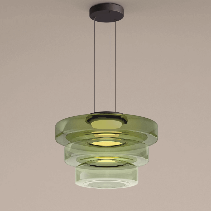 Elegant Bauhaus Glas Pendel Lampe