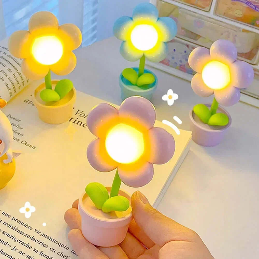 LED Blomster Bordlampe - Stemningslys Dekolampe