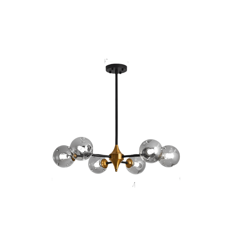 Moderne LED glaskronelysekrone