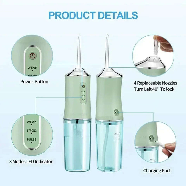 Bærbar Mundskyller, 3 Tilstande, 220 ml