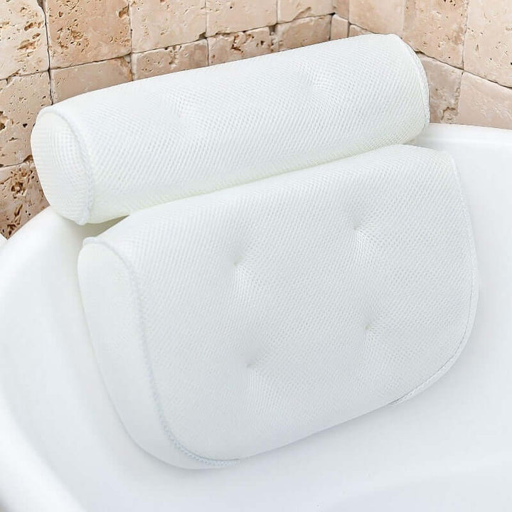 Ergonomisk badekudepude med sugekopper