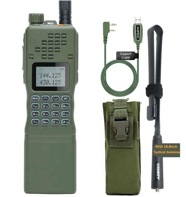 Kompakt Dualband Walkie-Talkie med LCD-Display