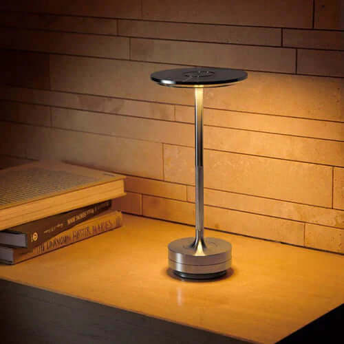 Dæmpbar LED bordlampe, USB genopladelig