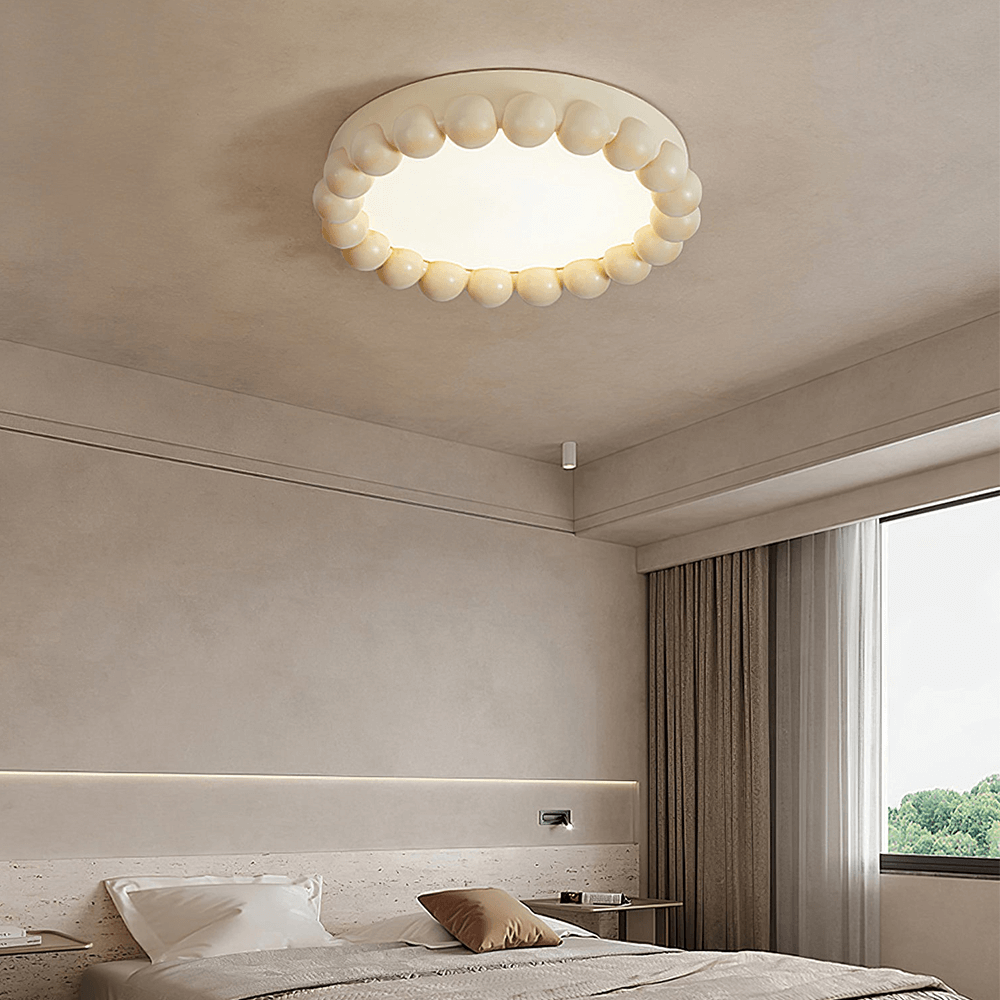 Moderne loftslampe i harpiks og akryl