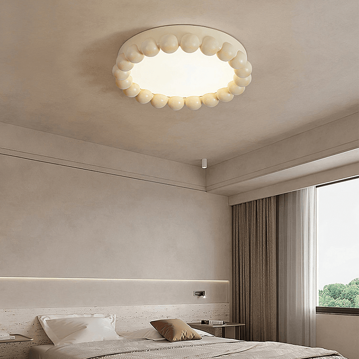 Moderne loftslampe i harpiks og akryl