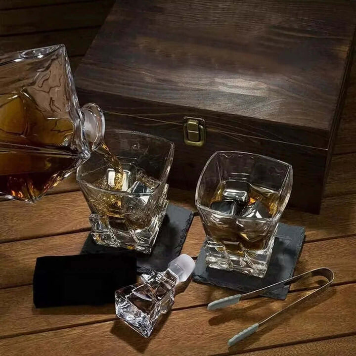 Eksklusivt Krystal Whisky-Gavesæt