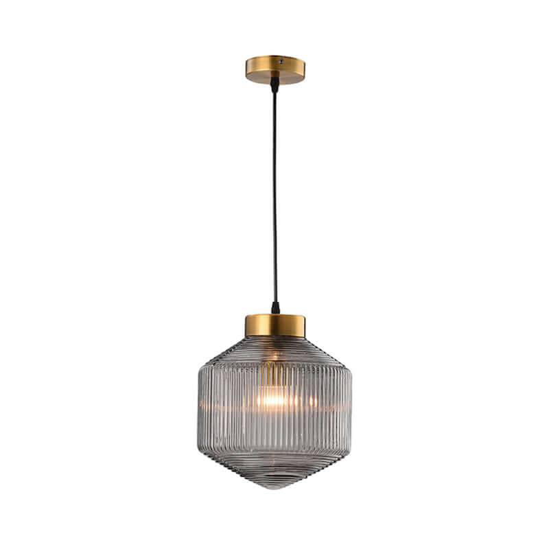 Moderne Tromle Glas Pendellampe Ø 25cm