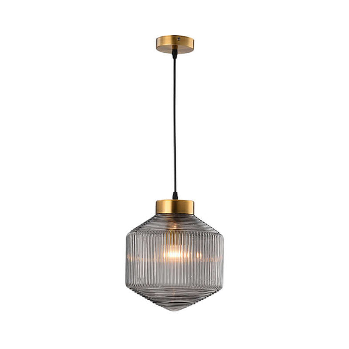 Moderne Tromle Glas Pendellampe Ø 25cm