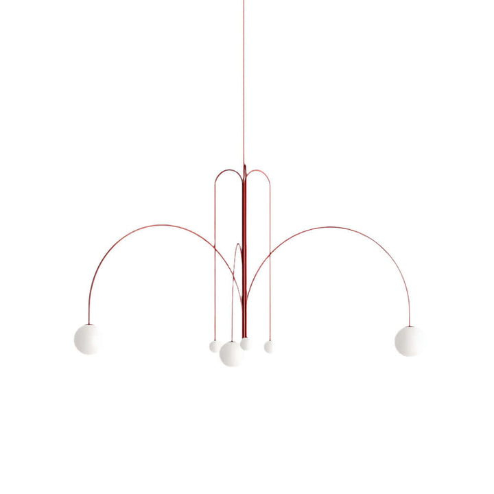 Elegant Glas & Metal Pendel Lampe