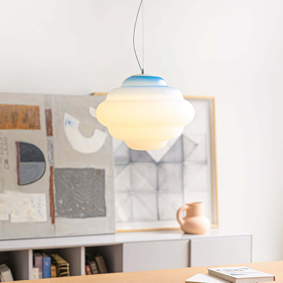 Gradient Sky Cloud Pendel Lampe