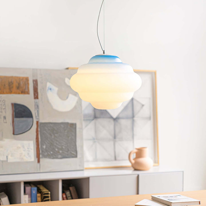 Gradient Sky Cloud Pendel Lampe