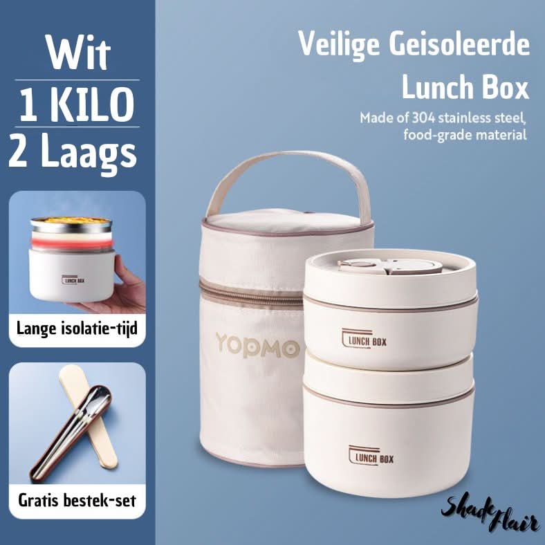 Isoleret madkassesæt i rustfrit stål - LunchMate
