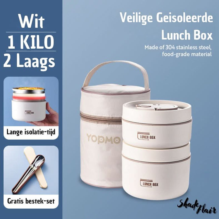 Isoleret madkassesæt i rustfrit stål - LunchMate