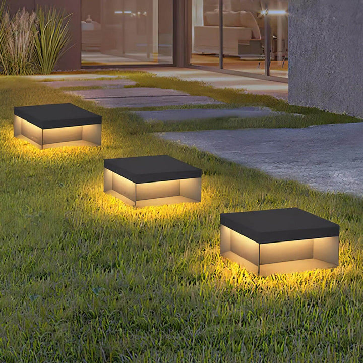 Solar udendørs pullertlampe - vejrbestandig