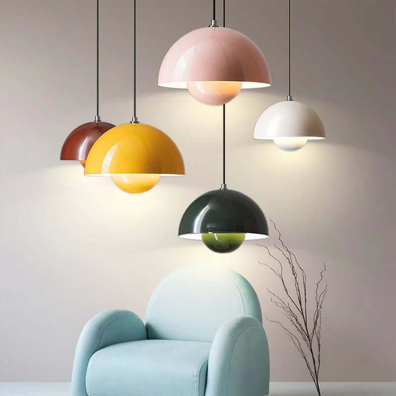 LED Pendelarmatur i urtepotte design til soveværelset