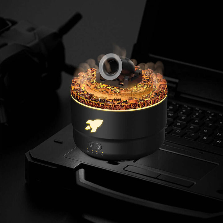 Lavalampe Aromadiffuser & Luftfugter med LED-natlys