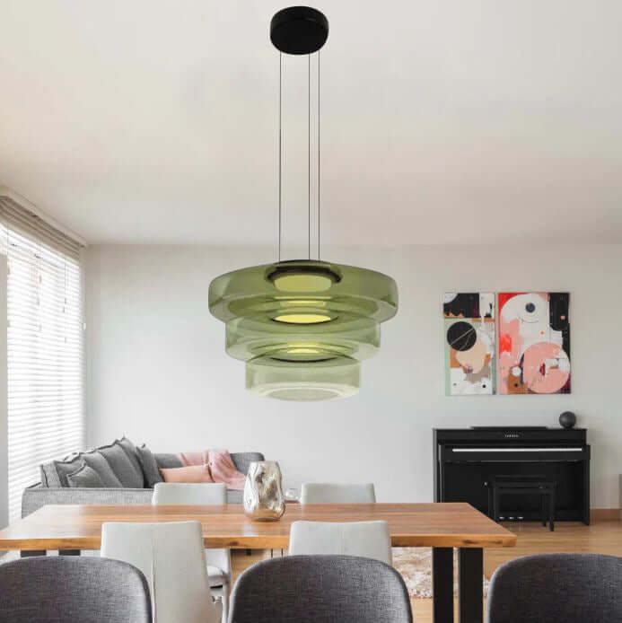 Elegant Bauhaus Glas Pendel Lampe