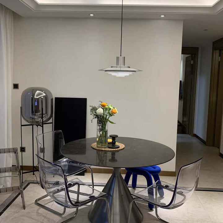 Moderne LED-pendellampe i aluminium