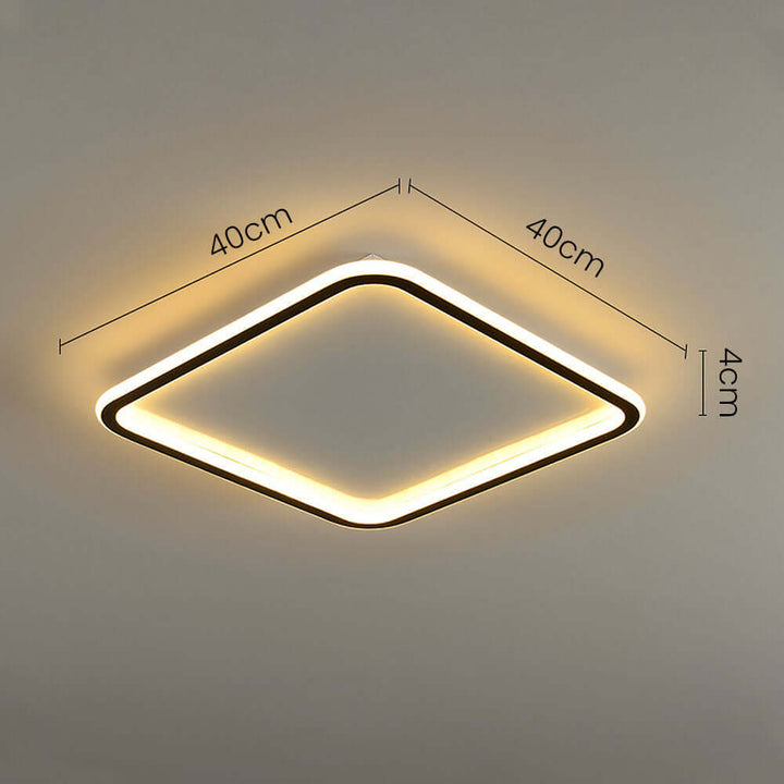 Firkantet LED Loftslampe til Moderne Hjem