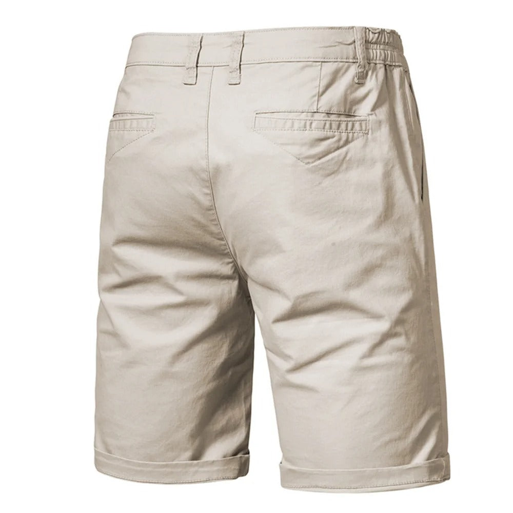 Bløde og slidstærke mænds stretch shorts i blå, perfekte til lange, aktive dage.