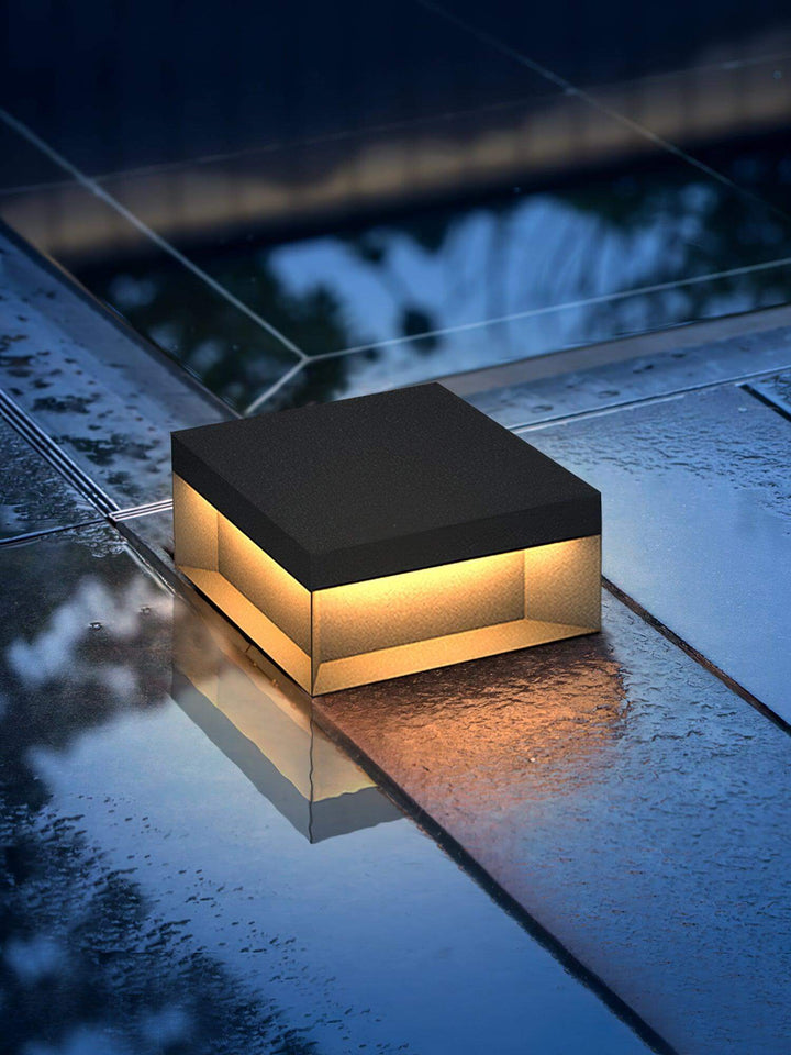 Solar udendørs pullertlampe - vejrbestandig