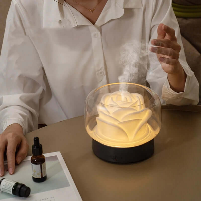 Aromadiffuser med LED og Ultralyd Luftfugter