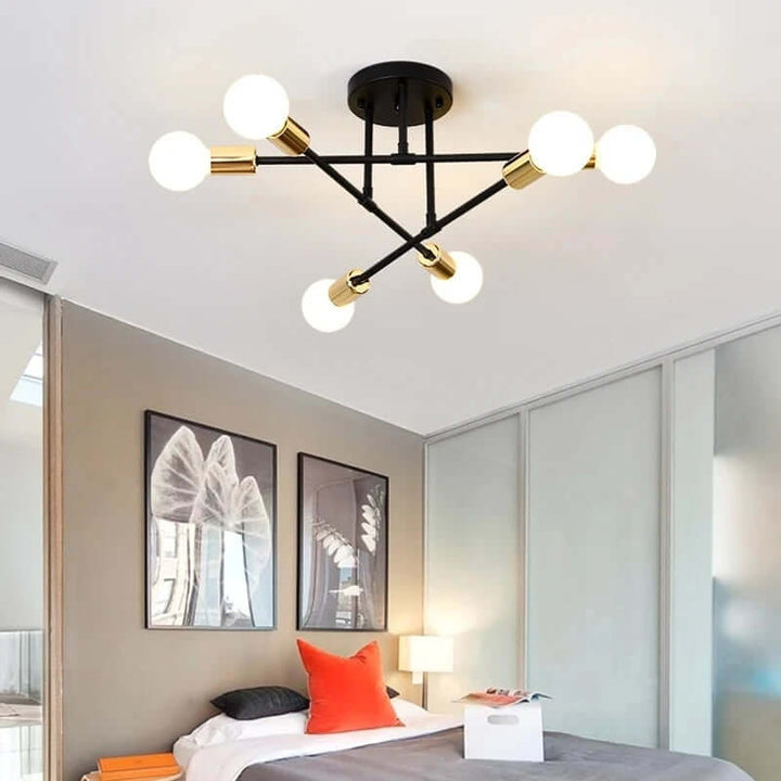 Moderne LED-loftlampe i metaldesign