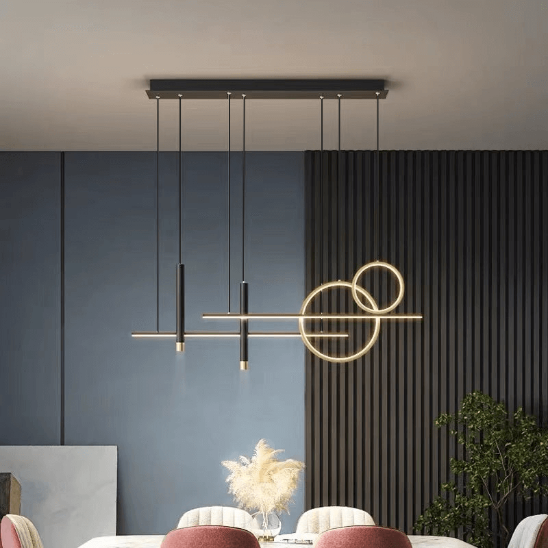 Moderne LED Pendellampe i sort
