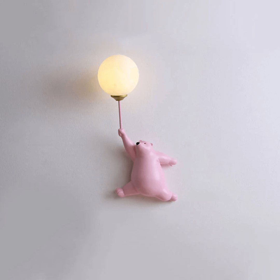 LED-væglampe med bjørnedesign til børneværelset