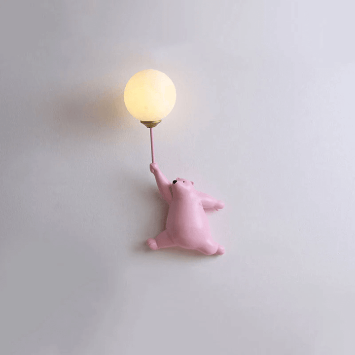 LED-væglampe med bjørnedesign til børneværelset