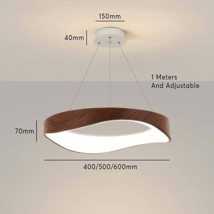 Moderne Rund LED-Pendellampe til Hjemmet