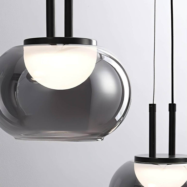 Moderne Halo Pendelophæng, 3-flamme