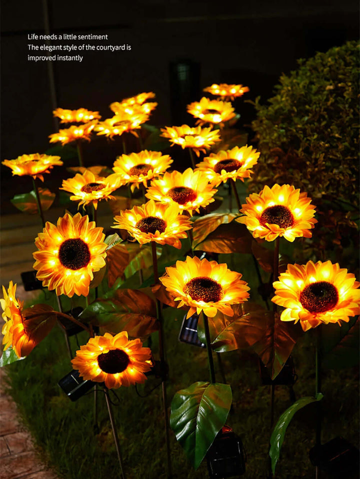 Solar LED Solcelle-Solsikkebelysning til Have