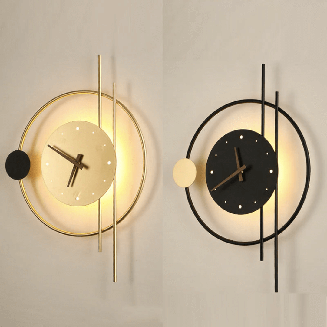 LED Vægur med Belysning, Moderne Design