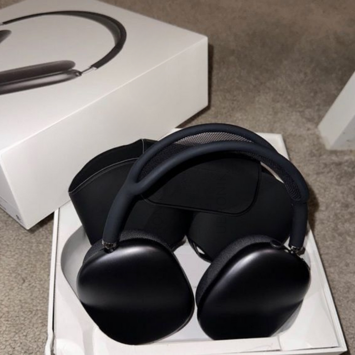 AeroBeats trådløse hovedtelefoner i sort, med Bluetooth, HiFi-lyd og støjreduktion til alle.