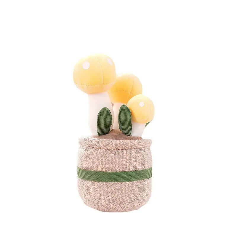 Hyggelig blomster plysfigur - blød pudeven