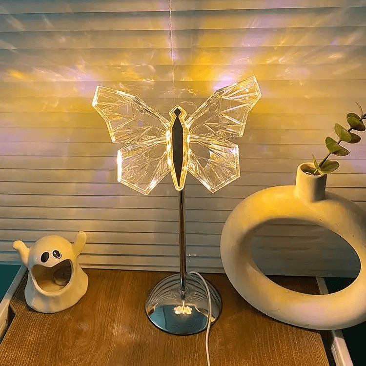 Dekorativ sommerfugl LED-bordlampe