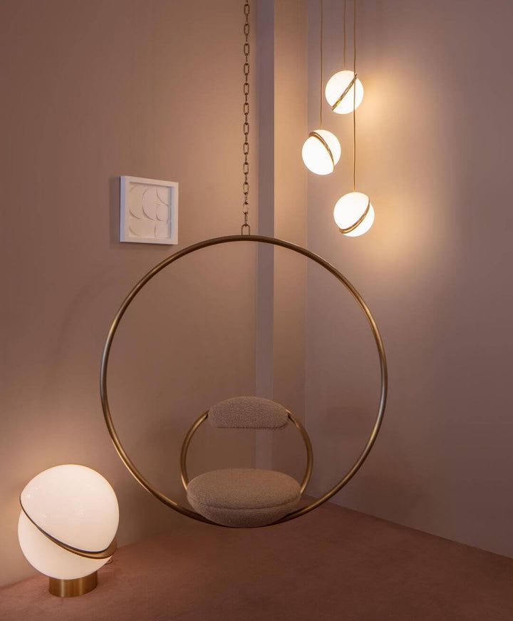 Måneformet Pendellampe i Moderne Design