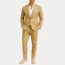 Mænds slim fit sommer sæt, perfekt til fest og fritid. Åndbart og komfortabelt herretøj.