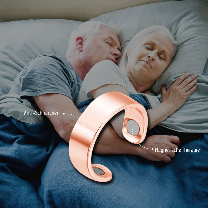 Anti-snorke ring i hypoallergen silikone, diskret design, for en blid søvn uden snorken.