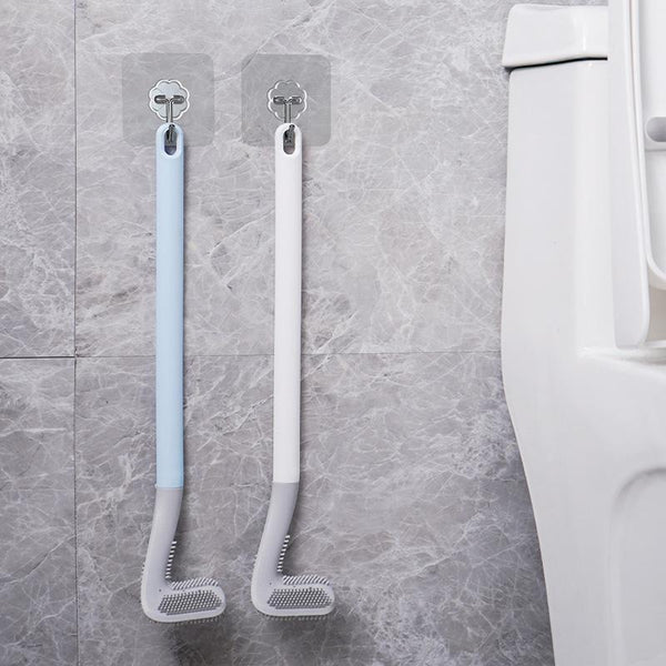 Dybderengørende toiletbørste med antibakteriel funktion. Fleksibel silikone til alle overflader.