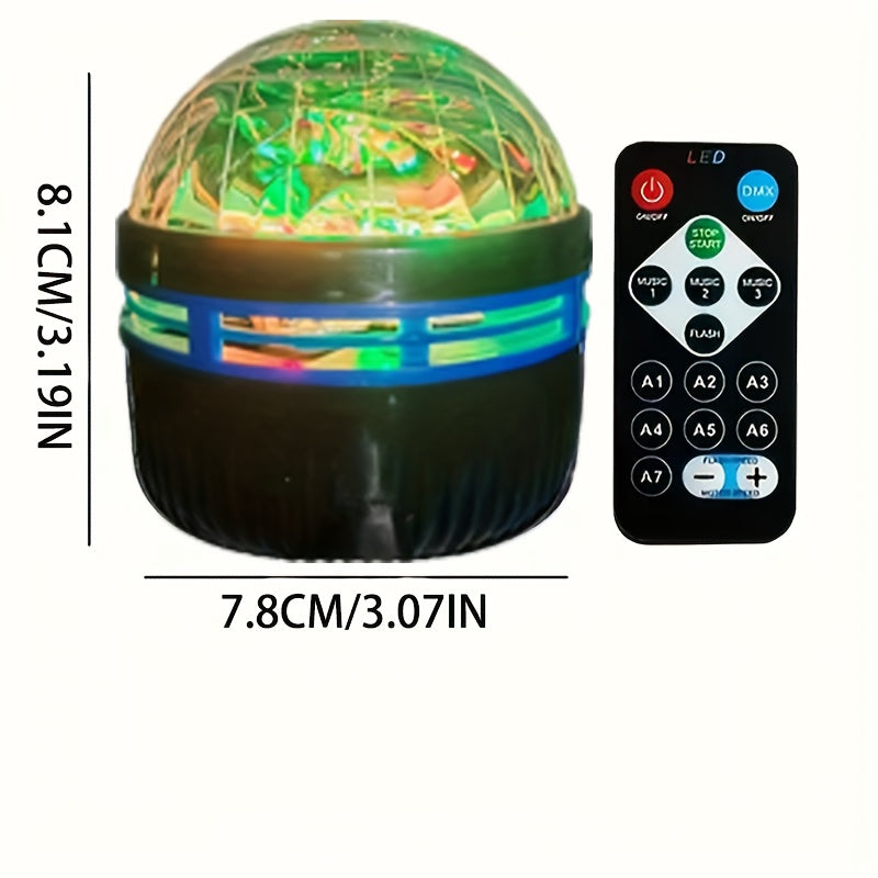 Kompakt RGB led-projektor, skaber fortryllende stjernehimmel og nordlys for hyggelig afslapning.
