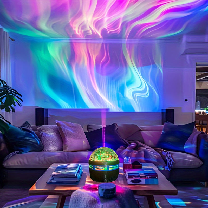 LED stjernehimmelprojektor, der simulerer nordlys og stjerner for ultimativ afslapning.